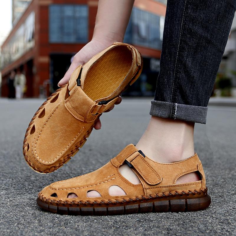 Comfortable Casual Leather Shoes Men Sneakers Leather Loafers Handmade Men Winter Breathable Flats Shoe  Sale Moccasins