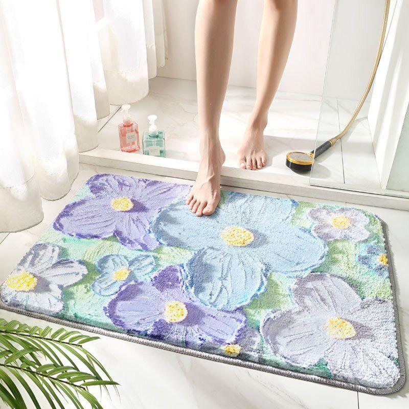 

2026 Горячие Смешные Коврики для Ванной Милые Коврики для Ванной Нескользящие Современные Микрофибровые Коврики Впитывающие-Мойте Руки 60 x 90 cm 1pc белый