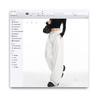Women's American-Style Wide-Leg White Jeans: Autumn/Winter Pleated Casual Straight Floor-Length Pants