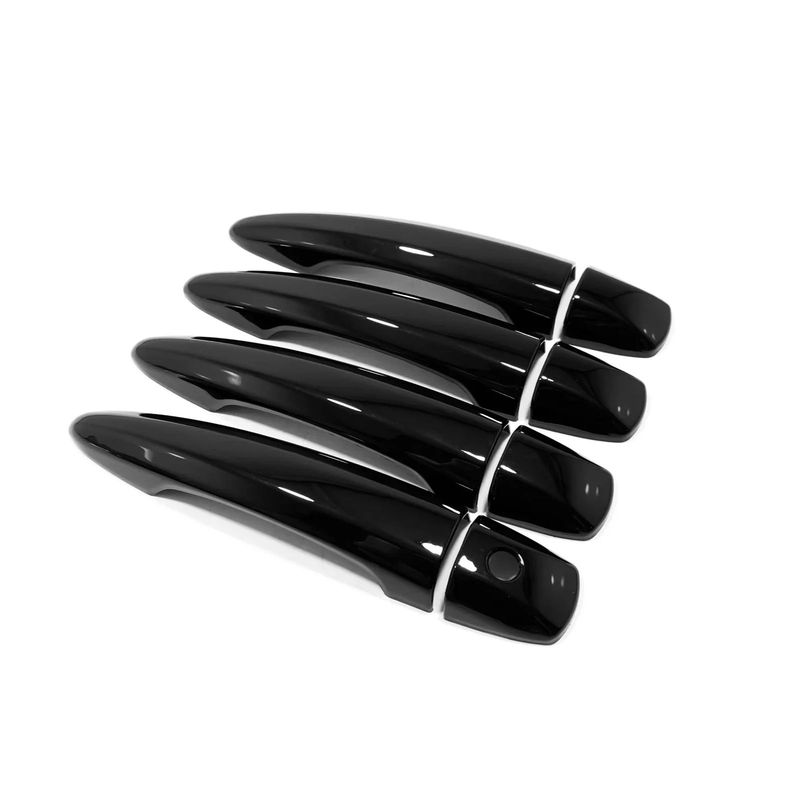 For Nissan Rogue    2024 ABS Chrome Carbon Fiber Door Handle Cover Trims Decoration Stickers Car Styling Accessories