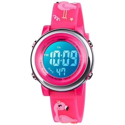 Erkekler için Dijital Saat ve Kızlar ve Çocuklar için 3D Sevimli 7 Elektronik Saat, Kızlar, Çizgi Film, Renkler, Işık, Su Geçirmez, Spor, Erkekler,