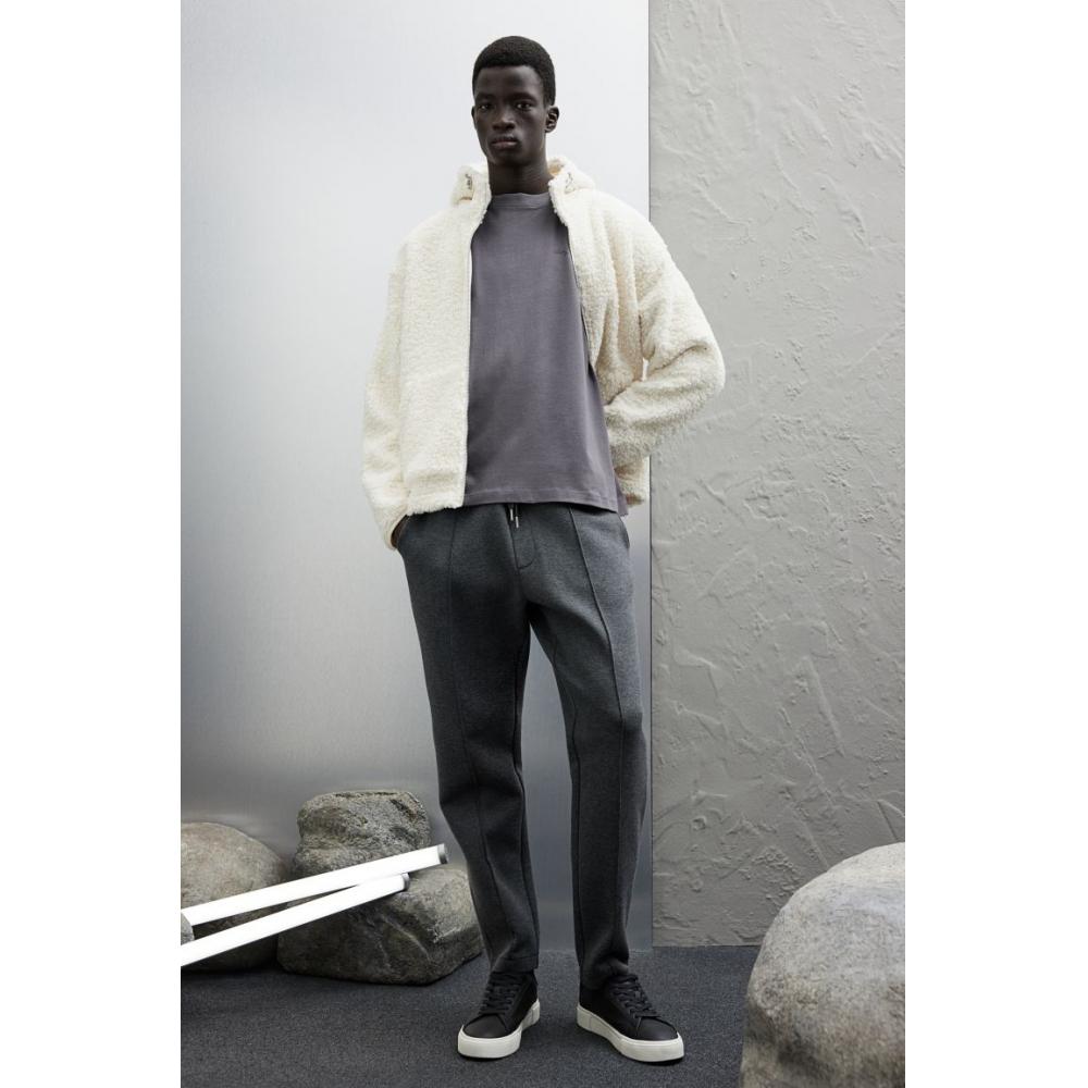 H M Loose FiT PrinTed T sHirT Dark Grey