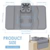 Silikon Couch Getränkehalter Ablage mit Seitentaschen Sofa Arm Getränke Kaffee Snack Aufbewahrungshalter Telefon Fernbedienung Organizer
