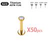 10/50 Stück G23 Titan Piercing Labret Lippe ASTM F136 Körperschmuck Nasenstecker Ohrringe Für Frauen 20/18/16G