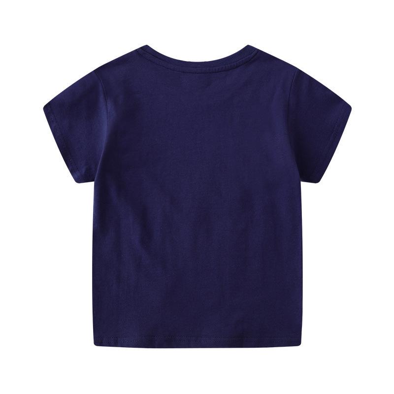 Nieuwe Collectie Jongens 2026 Korte Mouw Oceaan Wereld Lichtgevend T-shirt - Europese & Amerikaanse Stijl