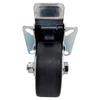 Swivel wheel with brake 75mm 60kg BDPE 0751 thermoplastic