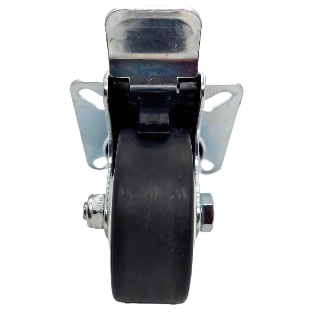 Swivel wheel with brake 75mm 60kg BDPE 0751 thermoplastic