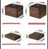 Elegant Wooden Fruit and Snack Storage Box with Lid and Dividers
