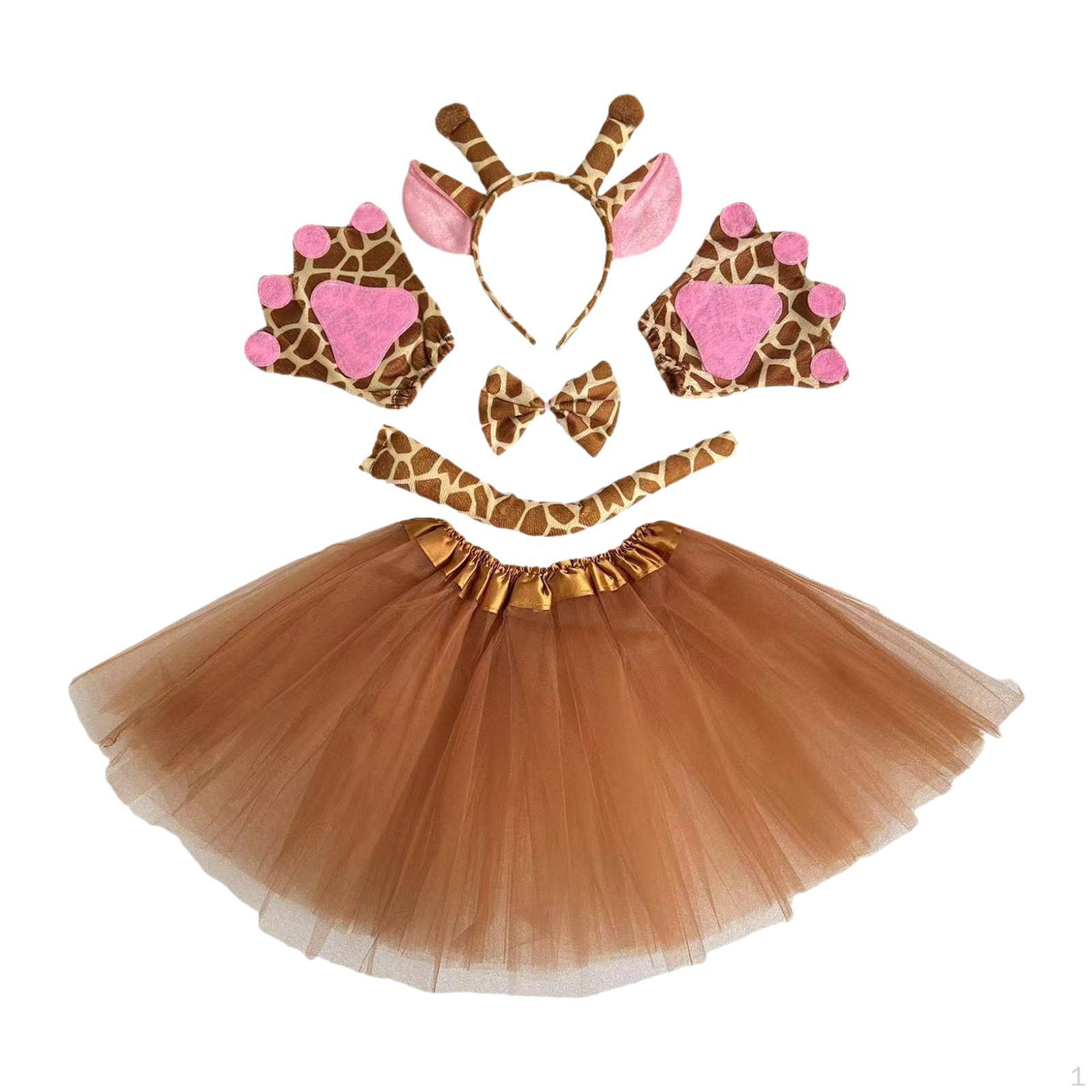 

Костюм жирафа для косплея, мультфильма, декоративного реквизита для представления, одевалки коричневый