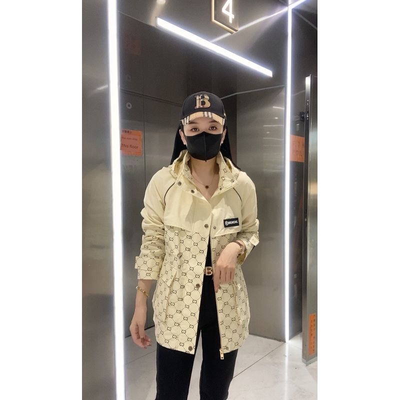 

Женское пальто большого размера свободного кроя с капюшоном средней длины White L