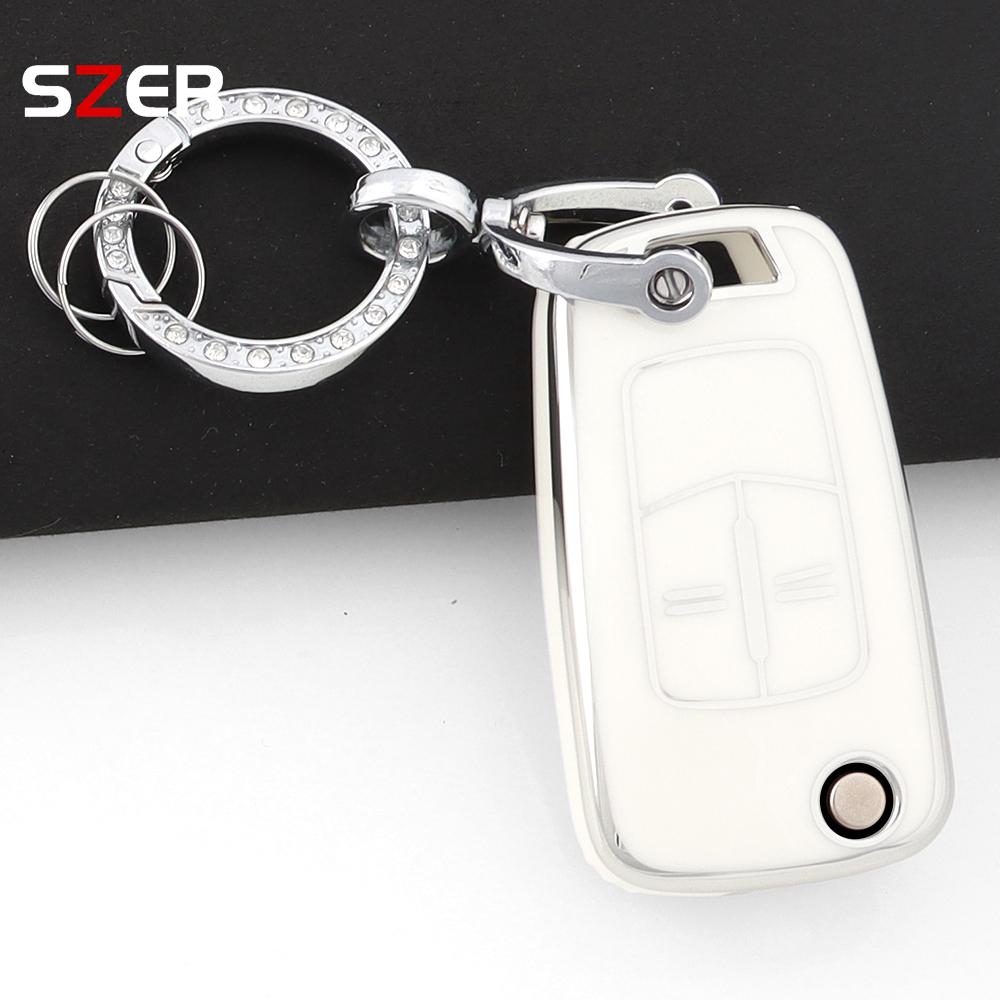 2 Buttons Tpu Car Key Case Cover Shell Fob Keychain For Vauxhall Opel Astra J Corsa D Vectra C Zafira L778 Insignia Accessories