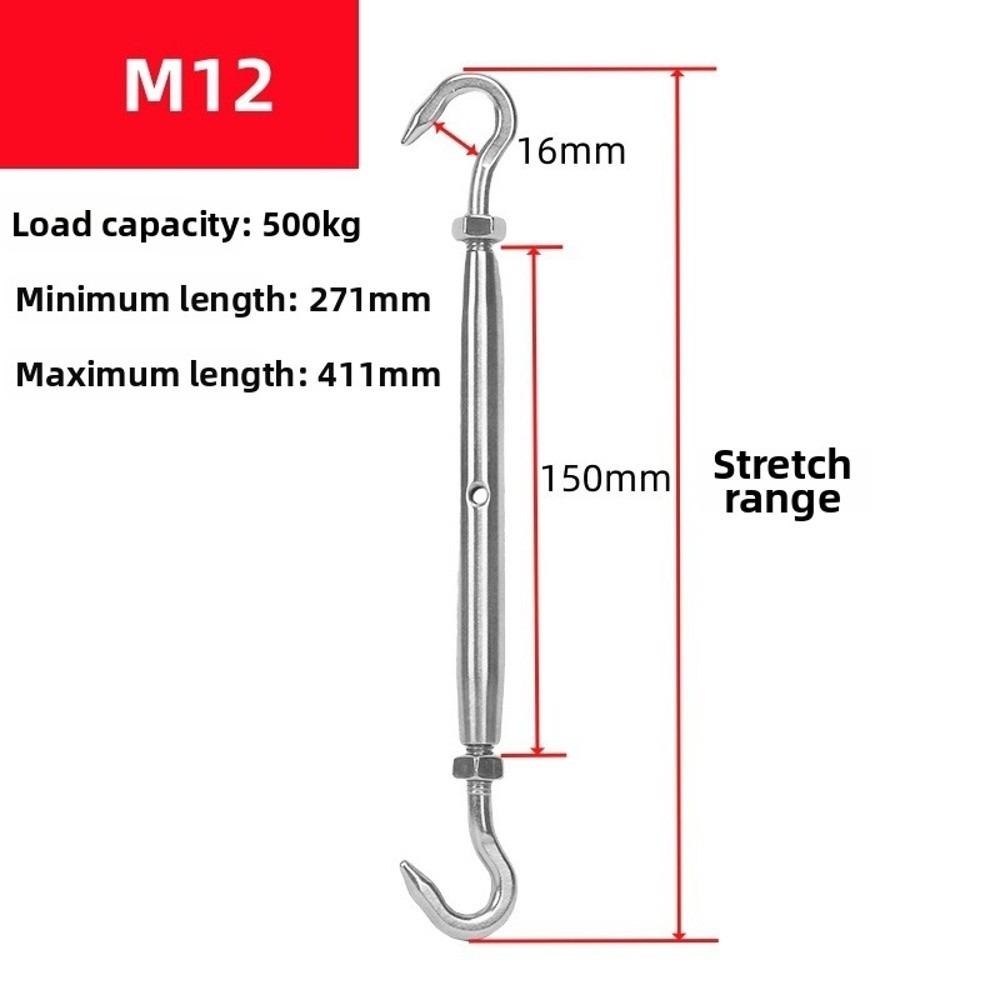 304 Stainless Steel CC Close Type Turnbuckle Adjustable Turnbuckle Tightener Outdoor Hardware