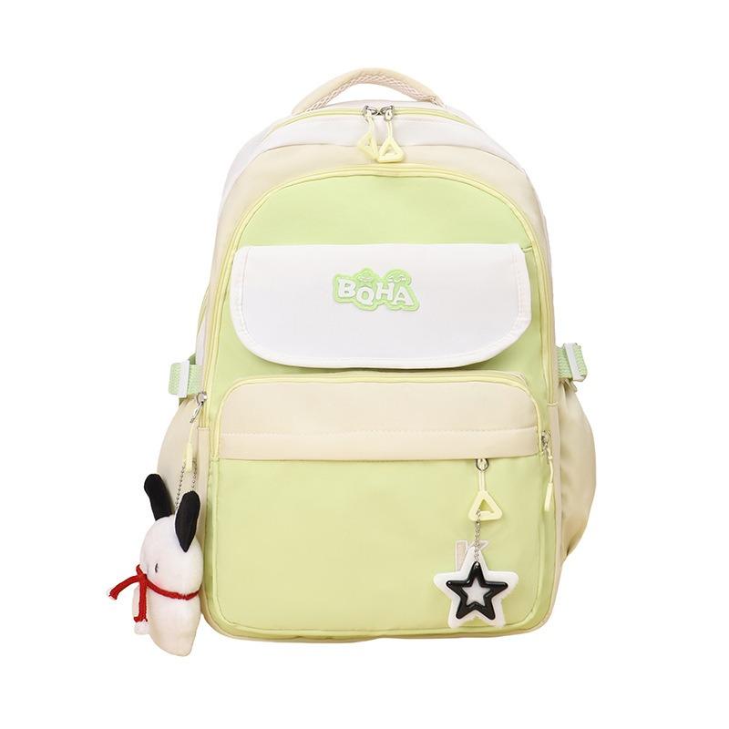 Large capacity backpack, Chinese college student schoolbag, new backpack, fashionable contrasting color backpack