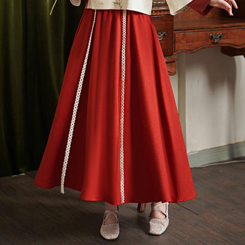 Autumn/Winter Retro Tang Suit: Chinese-Style Hanfu Cheongsam Set