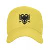 Personalized Flag Of Albania Eagle Baseball Cap for Unisex Women Breathable Albanian Pride Dad Hat Streetwear Snapback Caps
