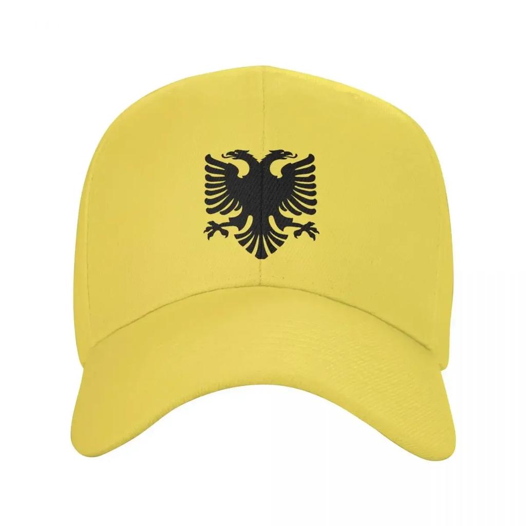 Personalized Flag Of Albania Eagle Baseball Cap for Unisex Women Breathable Albanian Pride Dad Hat Streetwear Snapback Caps