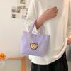 2026 New Bag Mini Corduroy Handbag Female Student Han Cute Bento Bag Small Hand Bag
