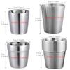 8pcs Stainless Steel Beer Cup Drinkware Tumbler Tableware Water Cup Outdoor Tea Coffee Cocktail Drinking Mugs Metal Cups