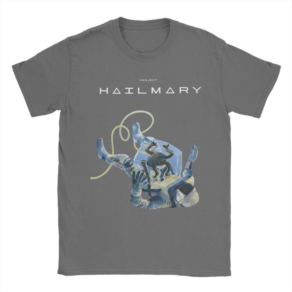 Mens TShirt Project Hail Mary Casual Pure Cotton Tees Short Sleeve T Shirt O Neck Tops Graphic Printed