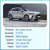 Luftauslassabdeckungen für Lexus RX 350 500h 450h+ 2025~2025 Auto unter Rücksitz Belüftung Klimaanlage Lüftungsschlitz Schutz Zubehör