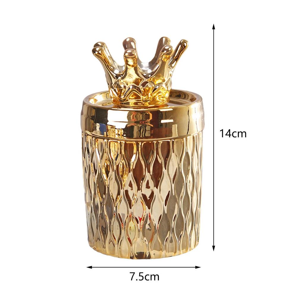 Porta cotton fioc Custodia per strumenti per il trucco Portacandele Porta tè Decorazione Vaso decorativo per cassettiera della casa Camera da letto Piano della cucina