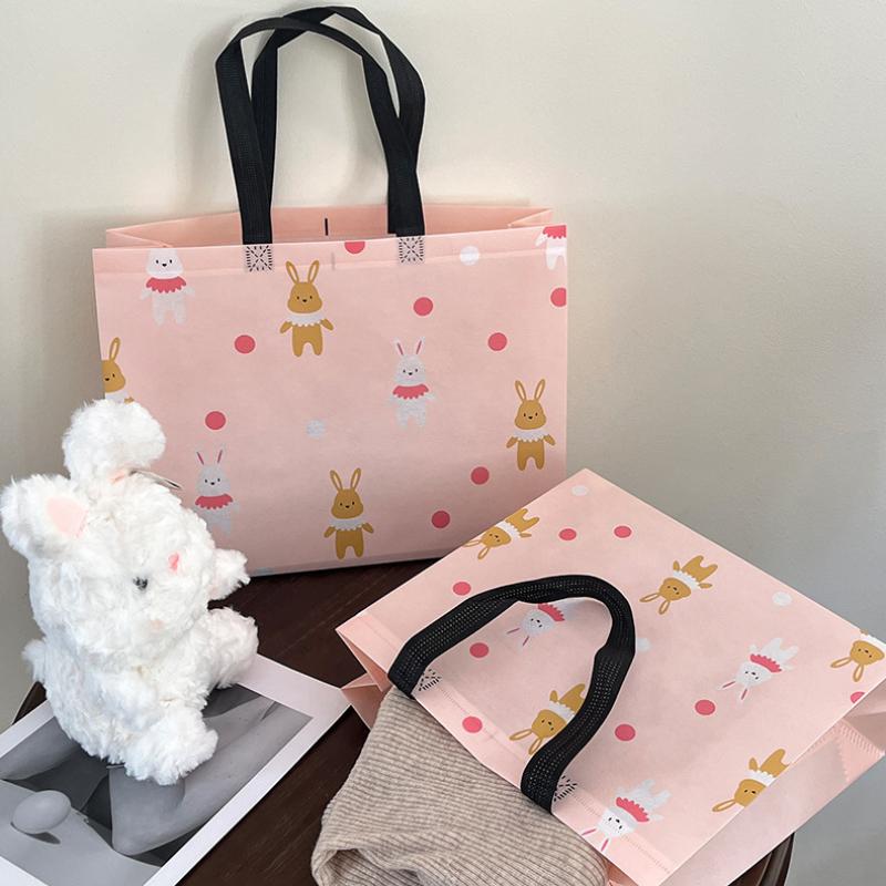 Cartoon Cute Rabbit, Children's Clothing, Clothing Store, Laminated Non-woven Fabric Bag, Shopping Gift, Handbag, Women's Clothing Bag