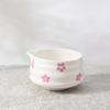 1pc 460ml/16oz Traditional Porcelain Matcha Bowl with Pour Spout, Cute Sakura/Mushroom/Strawberry Matcha Bowl Artistic Ceramic