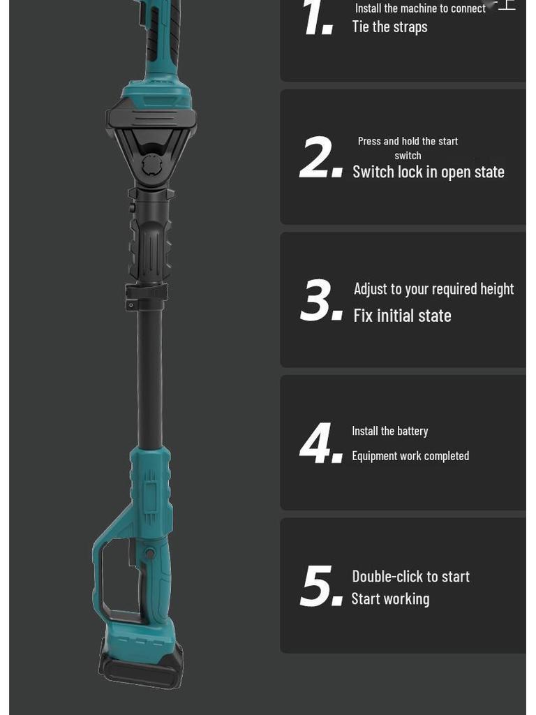 Electric Telescopic Pruning Shears with Lithium Battery for High Branches