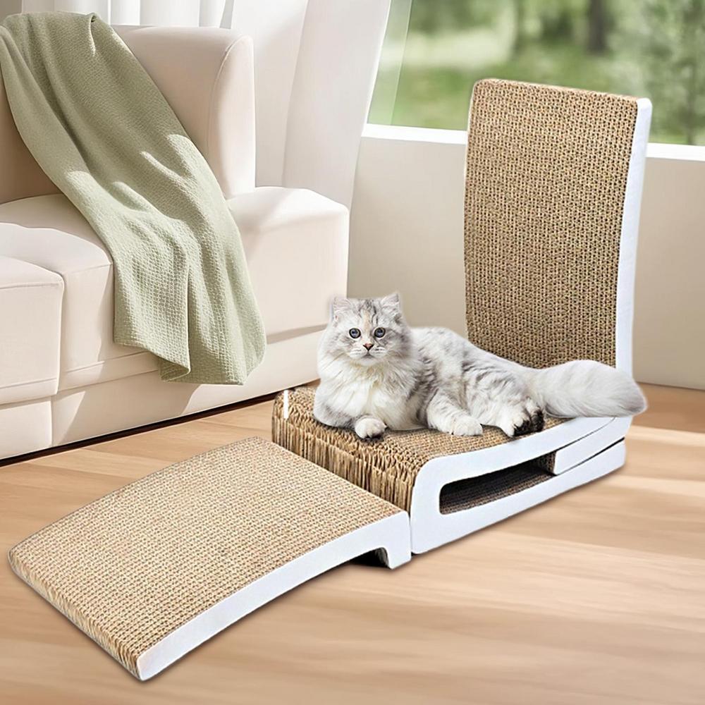 Cat Scratching Pad Flexible Cat Cardboard Scratcher Interactive Toys Scratch Resistant Mat Scratching Pad For Climbing Wall