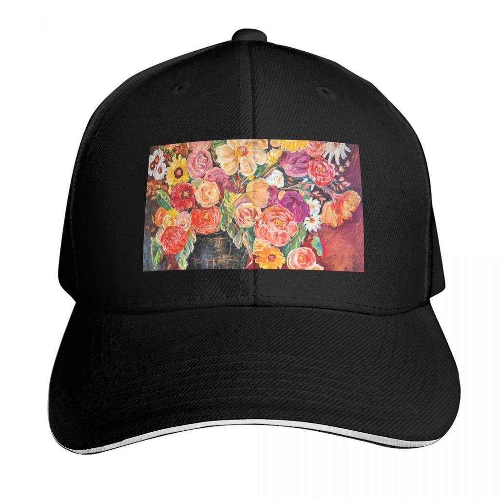 Velverty Flowers Baseball Cap Hood sailor cap for Unisex black Hat Luxury Brand Unisexs Womens