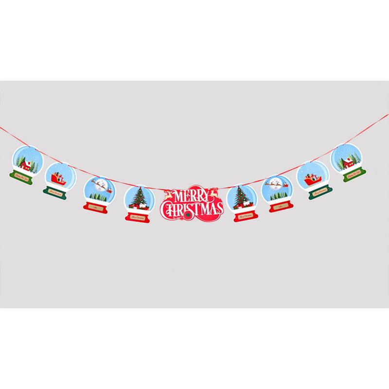 Cartoon Weihnachtsfeiertagsbanner und Hängeflaggen