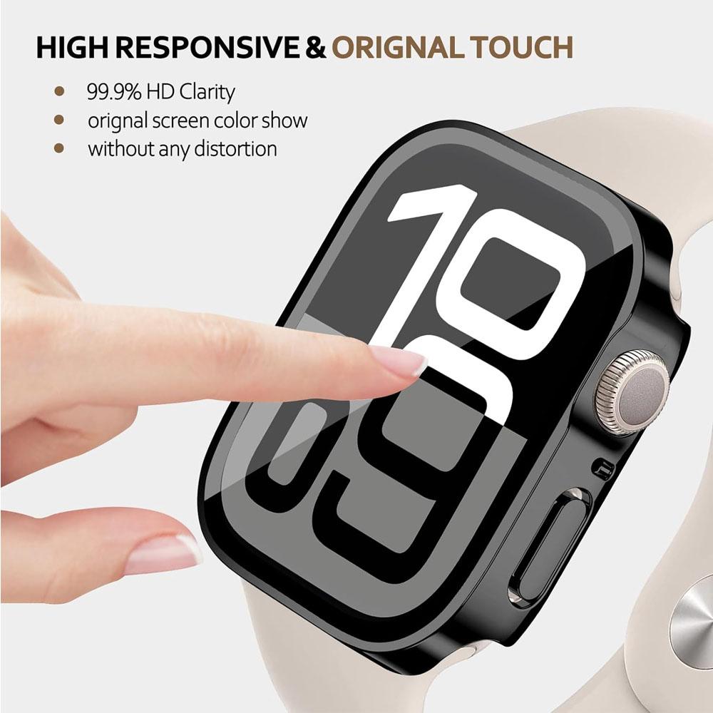 Screen Protector for Apple Watch Case 46mm 42mm 45mm 44mm 49mm 41mm 40mm Tempered Glass iWatch Series 10 7 8 9 SE 6 5 4 Ultra 2