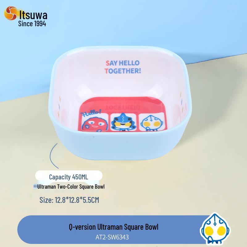 Ultraman Kids' Melamine Bowl Set: Cute, Drop-Proof, Scald-Proof, Perfect for Baby and Toddler Meals