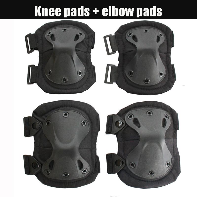 Durable And Safe Unisex Camo Tactical Kneepad Elbow Pads Knee Protector For Men Women Outdoor Sport Working Hunting Skating Safety Gear Kneecap