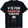 V wie Vampir Lustiges Dracula Vampire T-Shirt