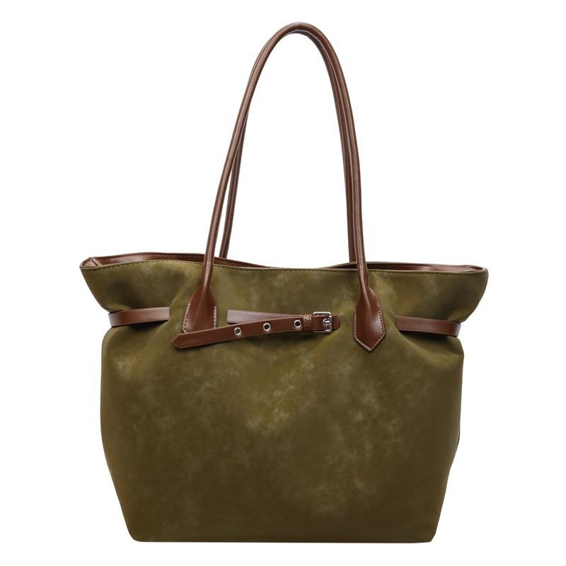 Deerskin pattern handbag large capacity tote bag fashionable new commuter bag shoulder bag underarm women's bag