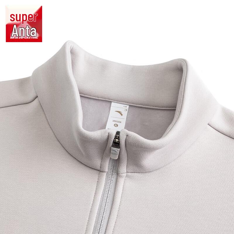 Anta Men's Fleece-Lined Stand-Collar Training Jacket