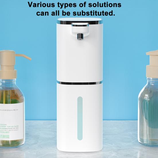 Automatic Soap Dispenser Touchless IPX5 Waterproof USB Rechargeable 4-Level Adjustable Volume 10-Second Continuous Flow Soap Dispenser