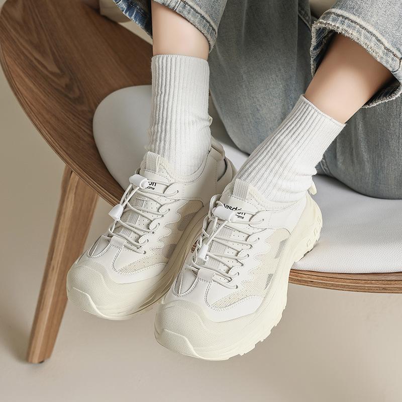 Augustus Mountaineering Dad Shoes Women's Summer 2025 New Outdoor Casual Little White Shoes Mesh Hollow Sports Sandals