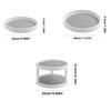 2pcs/Stainless Steel Seasoning Storage Rack Kitchen Round Storage Tray Household Multi-Functional Condiment Rack