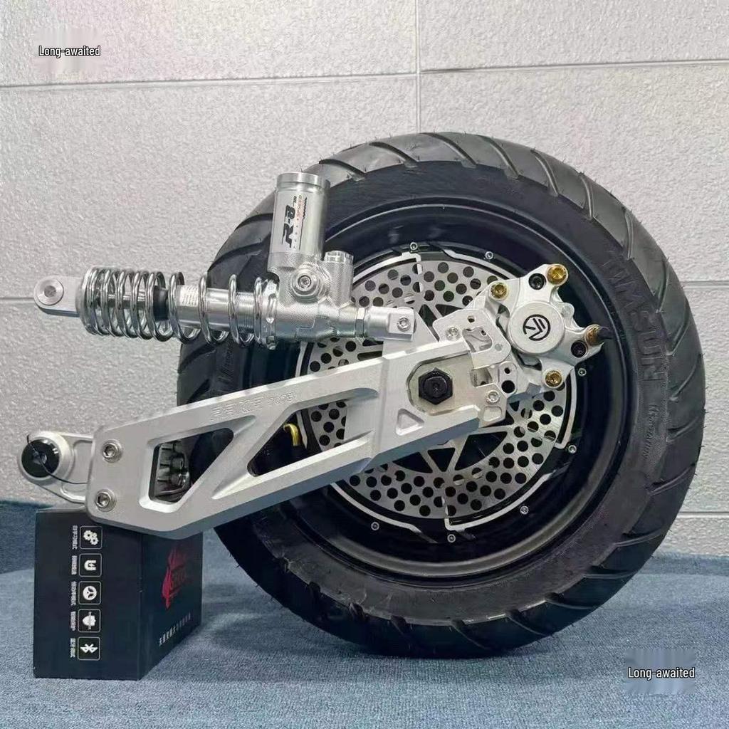 12" 2000W/3000W High-Power Electric Motorcycle Motor with Ninebot Direct Mount AnKe Swingarm Rear Wheel Set (AC)