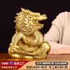 Brass Zodiac Dragon Ornament Craft Business Office Living Room Home Decoration Display Opening Gift