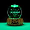 Halloween Crystal Ball Night Light for Kids 3D Pumpkin Crystal Ball LED Night Light with Resin Base Halloween Pumpkin Globes Lamp for Indoor