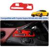 Kompatibilní s Toyota Supra GR A90 A91 MK5 2019-2026 Kryt ozdobného panelu řadicí páky, Kryt rámu panelu chránícího před poškrábáním konzoly řadicí páky (Červené)