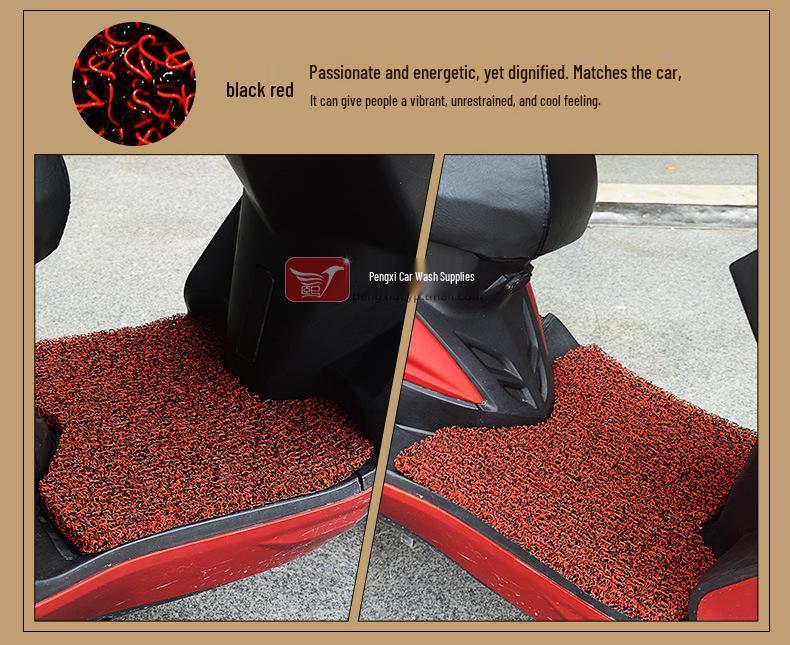 Silk Ring Non-Slip Waterproof Foot Pad for Qianjiang Baoyue QJ110T-8 Motorcycle
