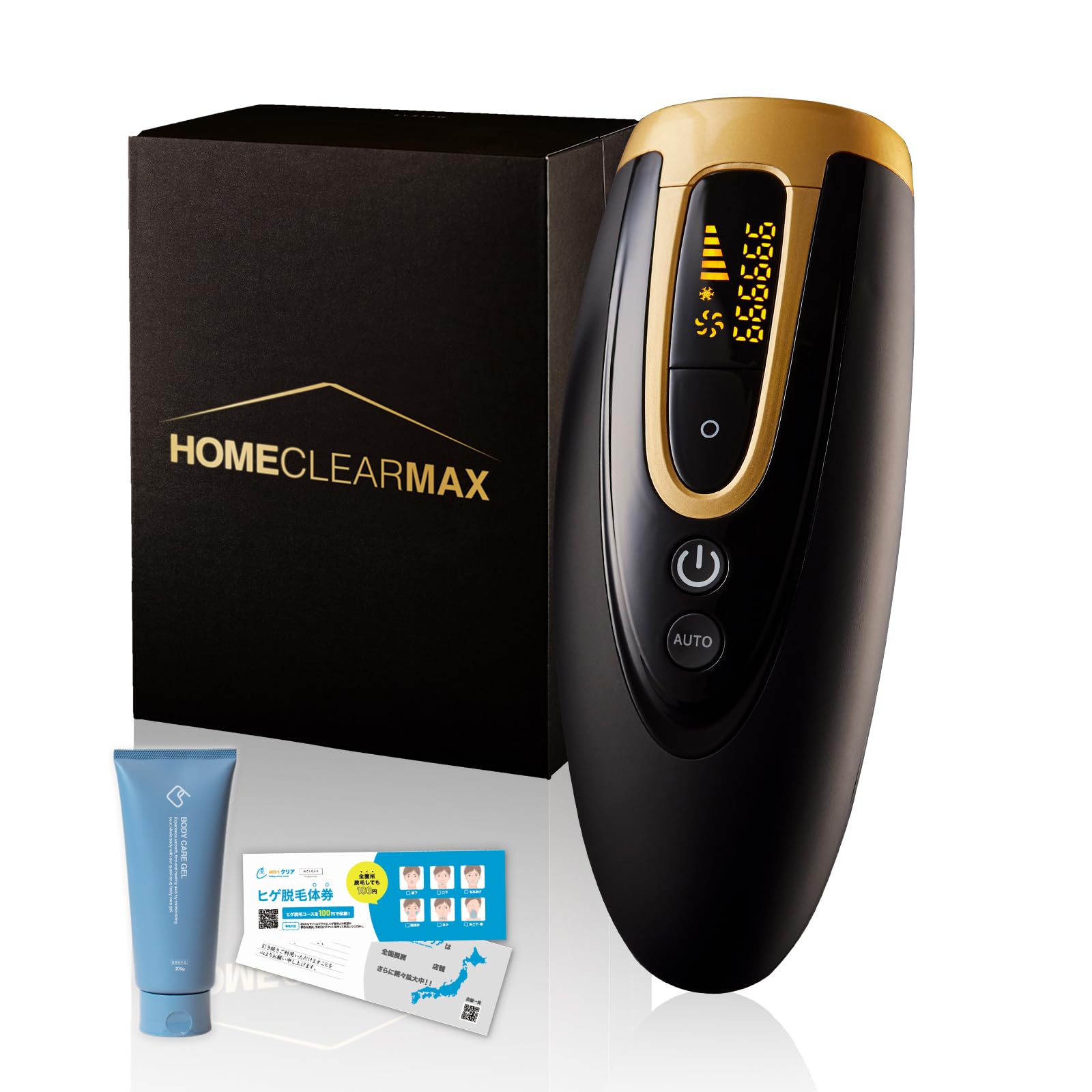 

MCLEAR Clear Home Clear MAX Пристрій для видалення волосся для чоловіків з обмеженими перевагами Видалення волосся на всьому тілі Борода Сумісний VIO Контроль салону [Поновлення]