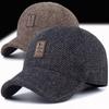 Winter Men's Warm Middle-aged and Elderly Hats Fashion Outdoor Thickened Ear Caps Old Man Baseball Caps