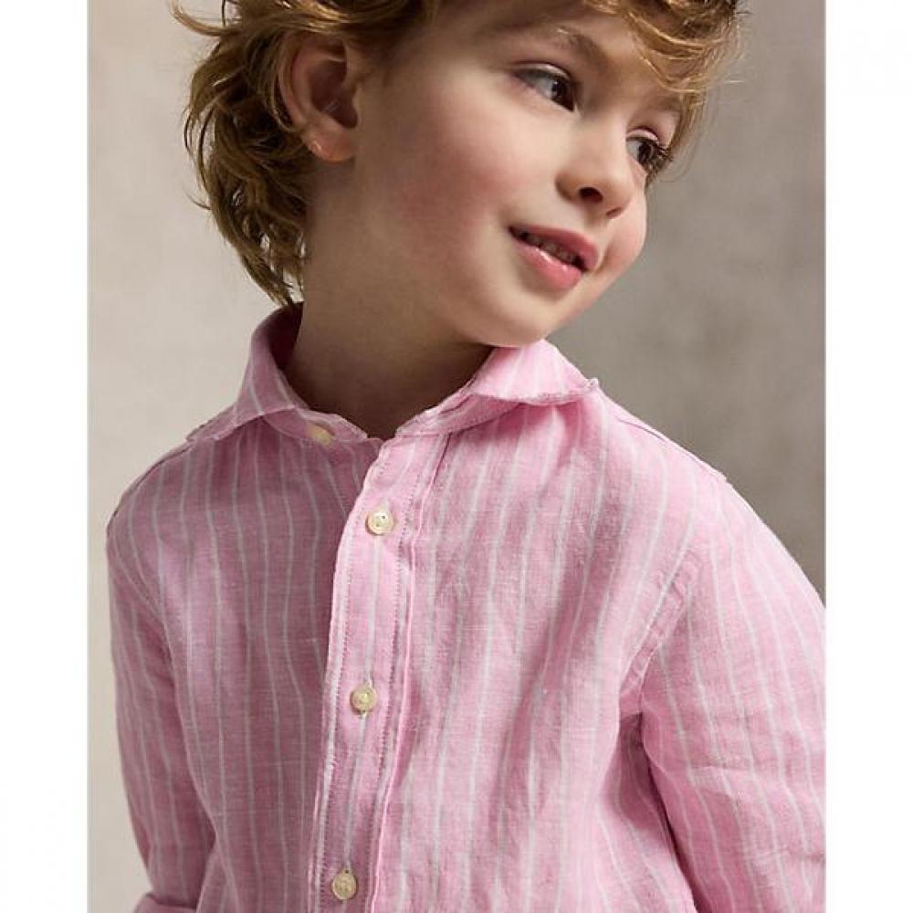 Polo Ralph Lauren Boys 2 7 Years Stripe Linen Shirt