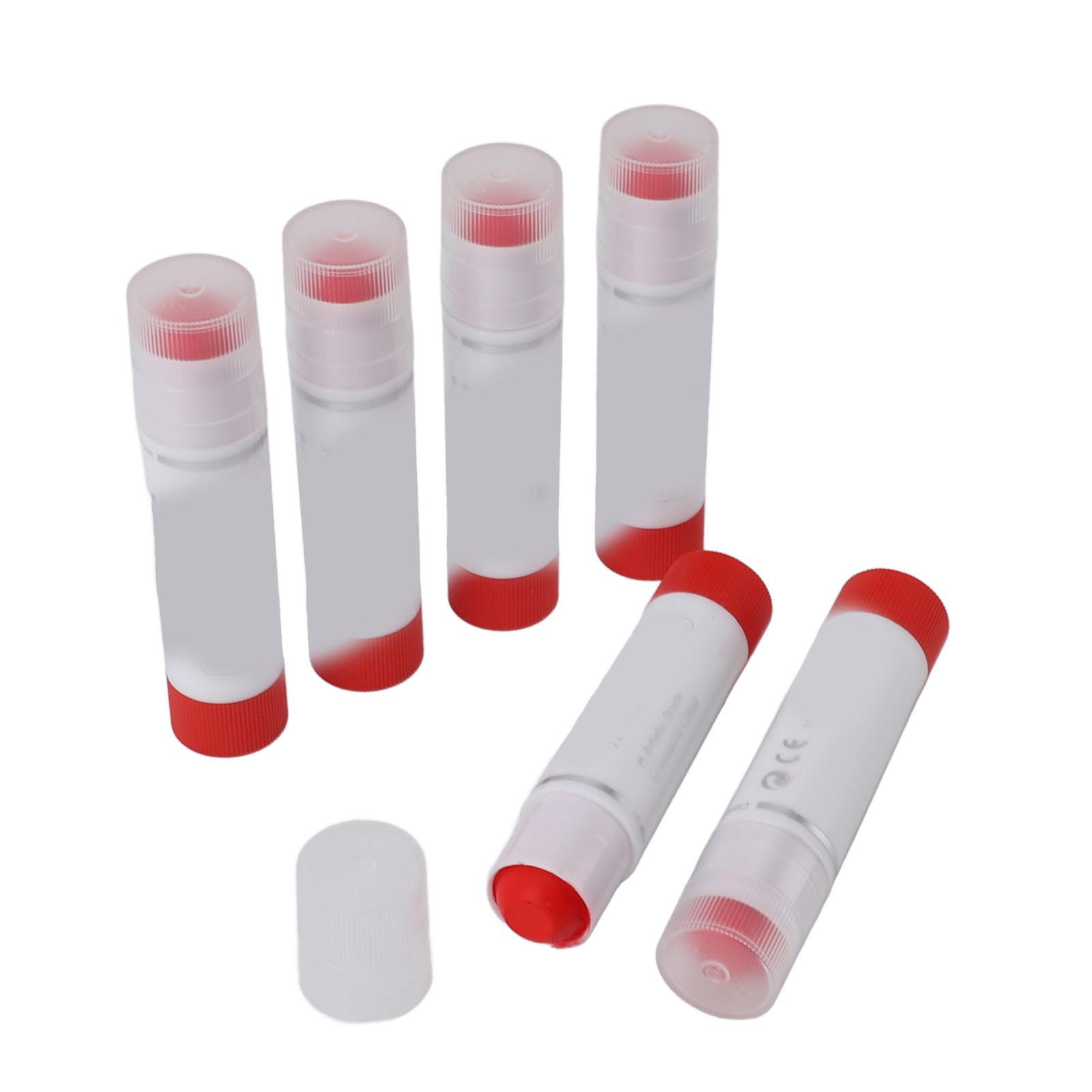 

6Pcs Tempera Paint Sticks Kids Twistable Quick Drying Pastel Bulk Toddler Classroom Art Supplies Red червоний