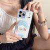 Étui à support magnétique à pois pour iPhone 17/16 Pro Max/15/14 (aux femmes)